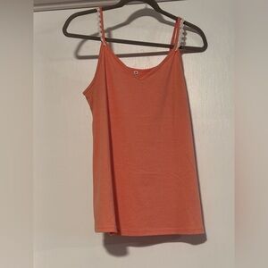 Elegant Coral Camisole Top